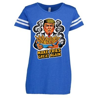 Make Fries Great Again Enza Ladies Jersey Football T-Shirt