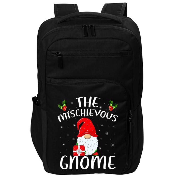 Matching Family Group Christmas The Mischievous Gnome Impact Tech Backpack