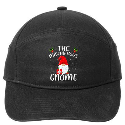 Matching Family Group Christmas The Mischievous Gnome 7-Panel Snapback Hat