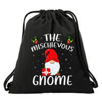 Matching Family Group Christmas The Mischievous Gnome Drawstring Bag