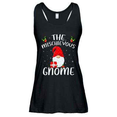 Matching Family Group Christmas The Mischievous Gnome Ladies Essential Flowy Tank