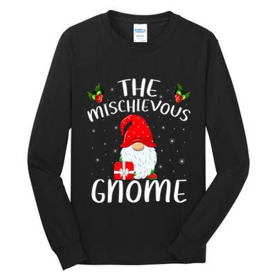 Matching Family Group Christmas The Mischievous Gnome Tall Long Sleeve T-Shirt