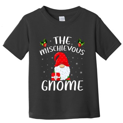 Matching Family Group Christmas The Mischievous Gnome Toddler T-Shirt