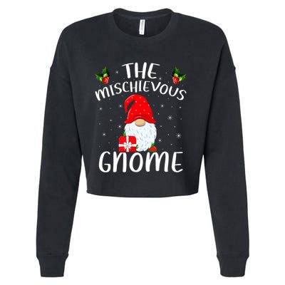 Matching Family Group Christmas The Mischievous Gnome Cropped Pullover Crew