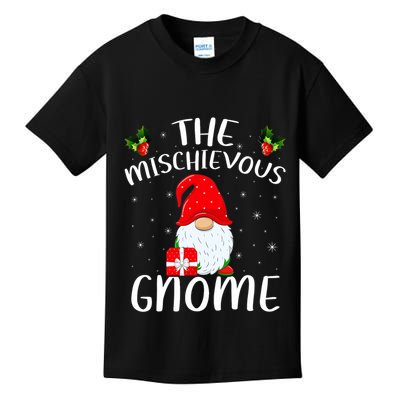 Matching Family Group Christmas The Mischievous Gnome Kids T-Shirt