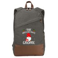 Matching Family Group Christmas The Mischievous Gnome Cotton Canvas Backpack