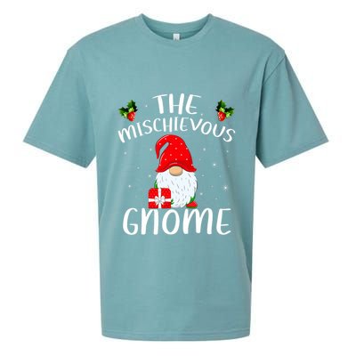 Matching Family Group Christmas The Mischievous Gnome Sueded Cloud Jersey T-Shirt