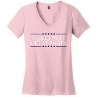 Make Forty Great Again Women's V-Neck T-Shirt