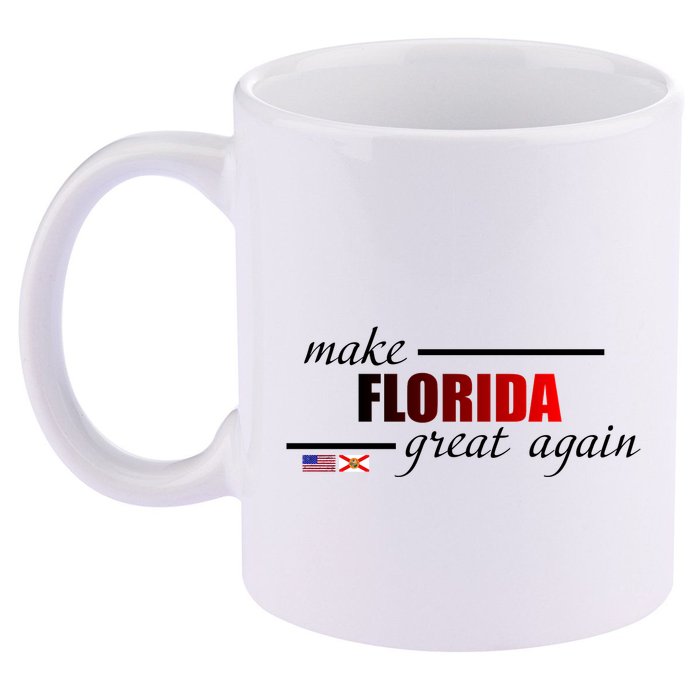 Make Florida Great Again 11oz C Handle Ceramic Mug