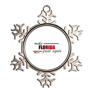 Make Florida Great Again Metallic Star Ornament