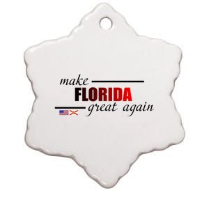 Make Florida Great Again Ceramic Star Ornament