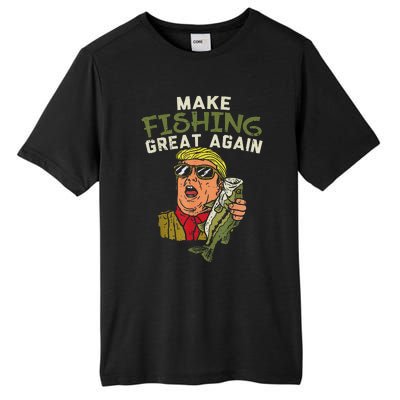 Make Fishing Great Again Trump Tall Fusion ChromaSoft Performance T-Shirt