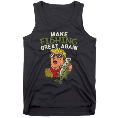 Make Fishing Great Again Trump Tank Top