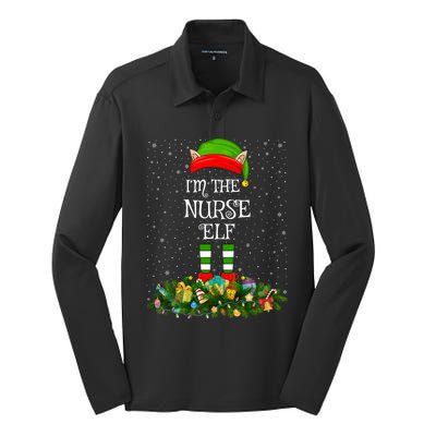 Matching Family Group Im The Nurse Elf Christmas Gift Silk Touch Performance Long Sleeve Polo