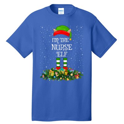 Matching Family Group Im The Nurse Elf Christmas Gift Tall T-Shirt