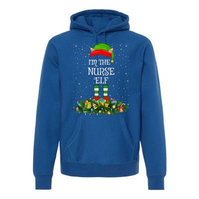 Matching Family Group Im The Nurse Elf Christmas Gift Premium Hoodie