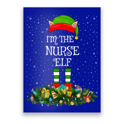 Matching Family Group Im The Nurse Elf Christmas Gift Poster