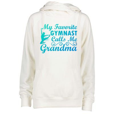 My Favorite Gymnast Calls Me Grandma Gymnastic Dog Lover Gift Womens Funnel Neck Pullover Hood