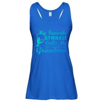 My Favorite Gymnast Calls Me Grandma Gymnastic Dog Lover Gift Ladies Essential Flowy Tank