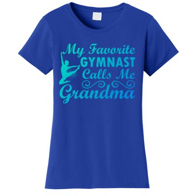 My Favorite Gymnast Calls Me Grandma Gymnastic Dog Lover Gift Women's T-Shirt