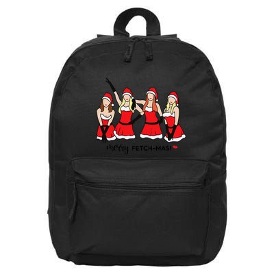 Merry Fetchmas Girls Inspired I'm Cool Mommy Meangirls Christmas 16 in Basic Backpack