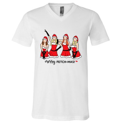 Merry Fetchmas Girls Inspired I'm Cool Mommy Meangirls Christmas V-Neck T-Shirt