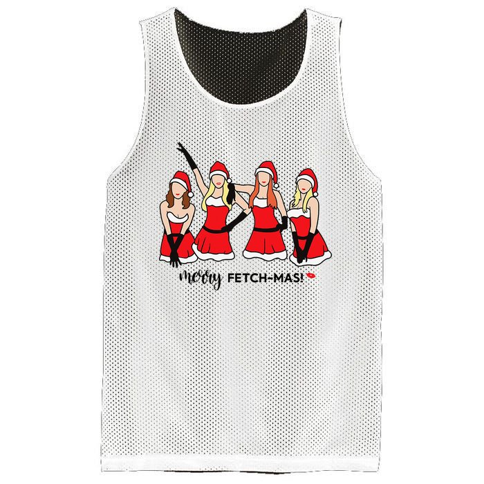 Merry Fetchmas Girls Inspired I'm Cool Mommy Meangirls Christmas Mesh Reversible Basketball Jersey Tank