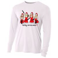 Merry Fetchmas Girls Inspired I'm Cool Mommy Meangirls Christmas Cooling Performance Long Sleeve Crew