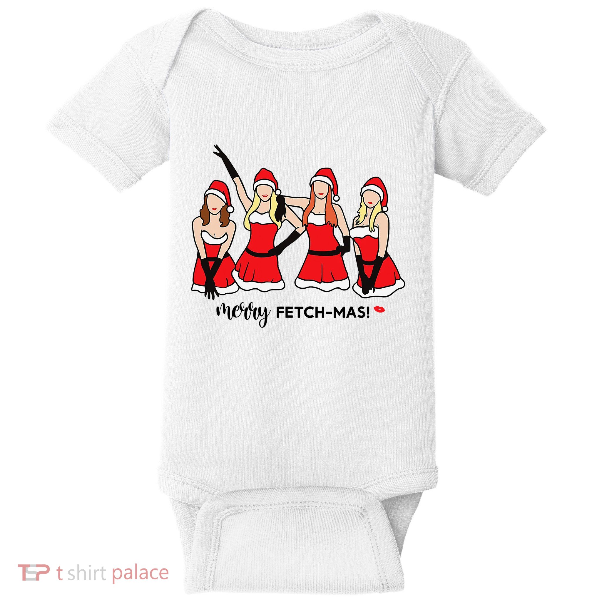 Merry Fetchmas Girls Inspired I'm Cool Mommy Meangirls Christmas Baby Bodysuit