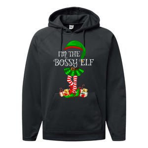 Matching Family Group IM The Bossy Elf Christmas Performance Fleece Hoodie