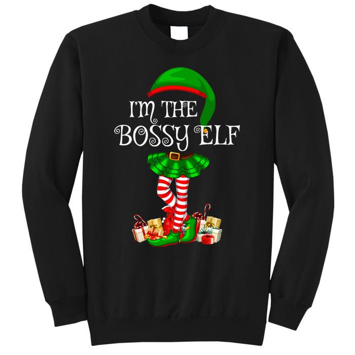 Matching Family Group IM The Bossy Elf Christmas Sweatshirt