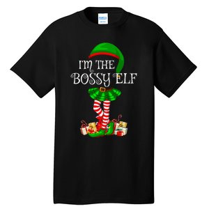 Matching Family Group IM The Bossy Elf Christmas Tall T-Shirt