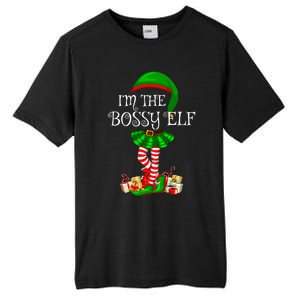 Matching Family Group IM The Bossy Elf Christmas Tall Fusion ChromaSoft Performance T-Shirt