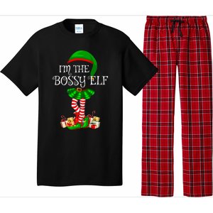 Matching Family Group IM The Bossy Elf Christmas Pajama Set