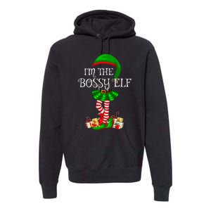 Matching Family Group IM The Bossy Elf Christmas Premium Hoodie