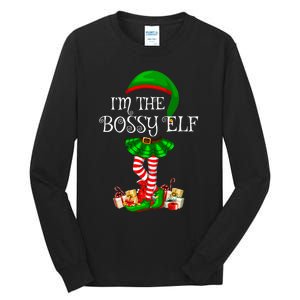 Matching Family Group IM The Bossy Elf Christmas Tall Long Sleeve T-Shirt