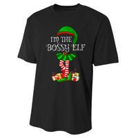 Matching Family Group IM The Bossy Elf Christmas Performance Sprint T-Shirt