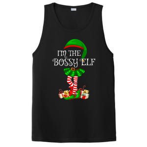 Matching Family Group IM The Bossy Elf Christmas PosiCharge Competitor Tank