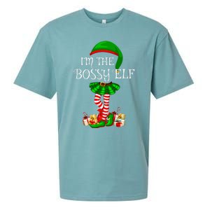 Matching Family Group IM The Bossy Elf Christmas Sueded Cloud Jersey T-Shirt