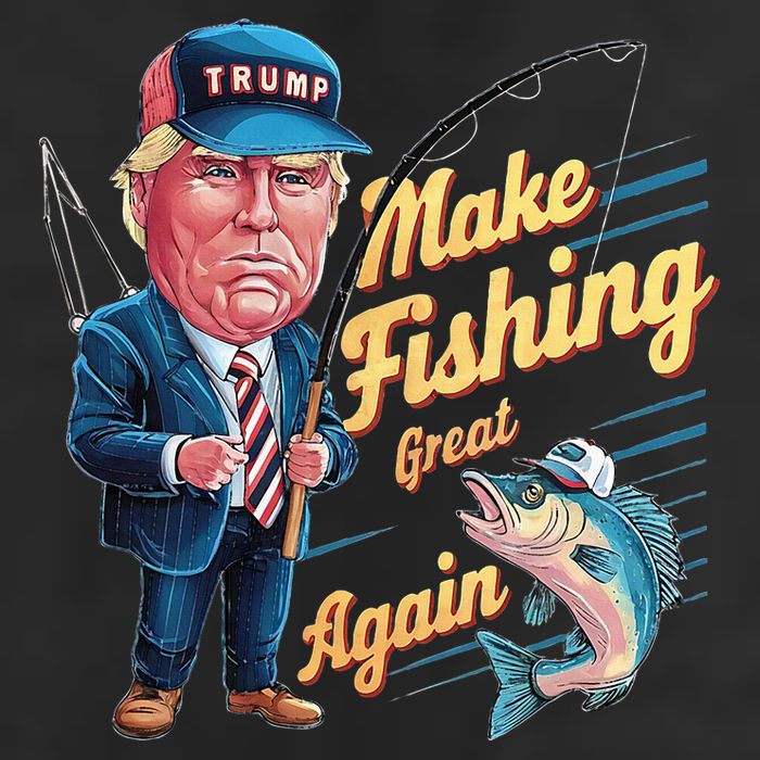 Make Fishing Great Again Trump Funny Fisherman Angler 11oz C Handle Ceramic Mug