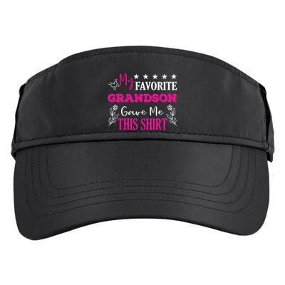 My Favorite Grandson Gave Me This Gift Grandparents Adult Drive Performance Visor
