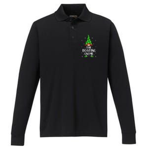 Matching Family Group The Boating Gnome Christmas Great Gift Performance Long Sleeve Polo