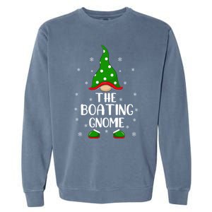 Matching Family Group The Boating Gnome Christmas Great Gift Garment-Dyed Sweatshirt