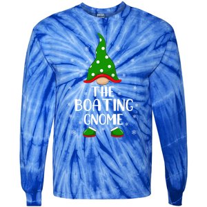 Matching Family Group The Boating Gnome Christmas Great Gift Tie-Dye Long Sleeve Shirt