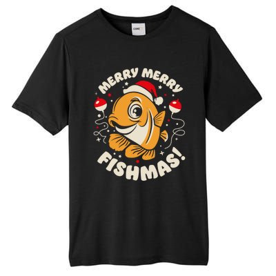 Merry Fishmas Gift Tall Fusion ChromaSoft Performance T-Shirt