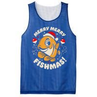 Merry Fishmas Gift Mesh Reversible Basketball Jersey Tank