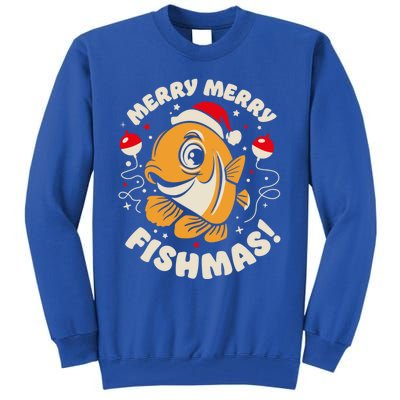 Merry Fishmas Gift Tall Sweatshirt