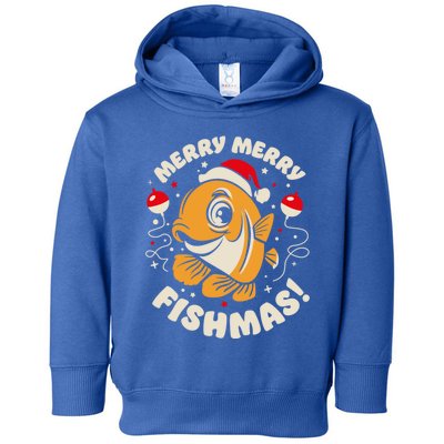 Merry Fishmas Gift Toddler Hoodie