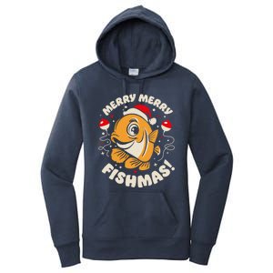 Merry Fishmas Gift Women's Pullover Hoodie