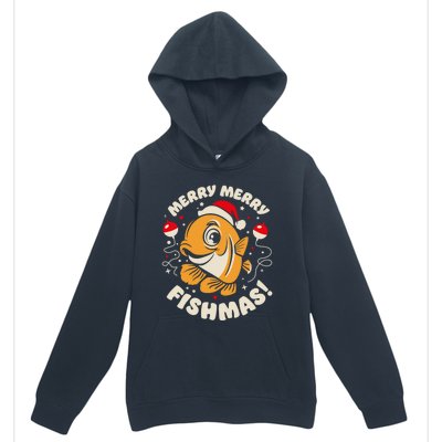 Merry Fishmas Gift Urban Pullover Hoodie